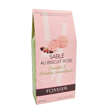 Sablé Biscuit Rose chocolat noisette 110g