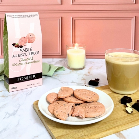 Sablé Biscuit Rose chocolat noisette 110g