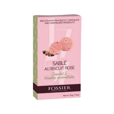 Sablé Biscuit Rose chocolat noisette 55g